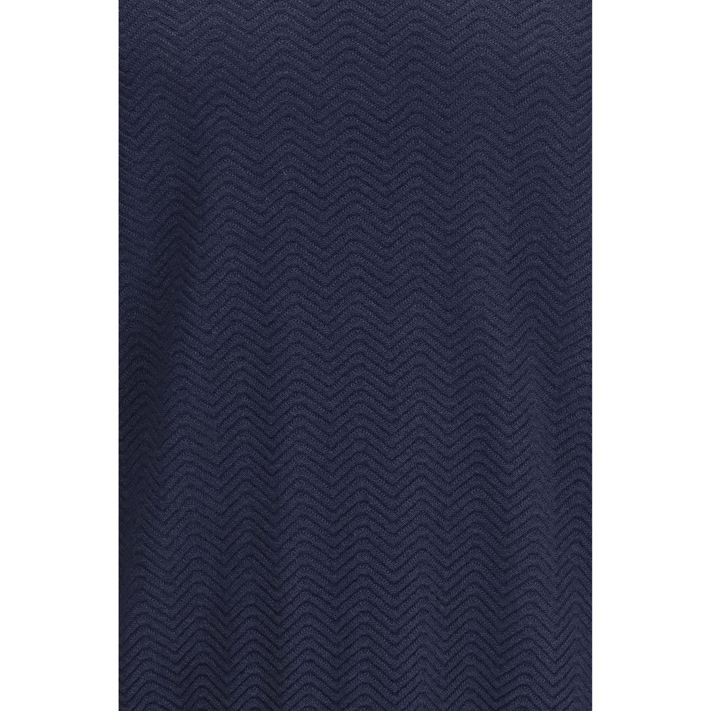 Giorgio Armani Blue Silk Sweatshirt