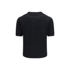 Dolce & Gabbana Black Cotton Polo Shirt