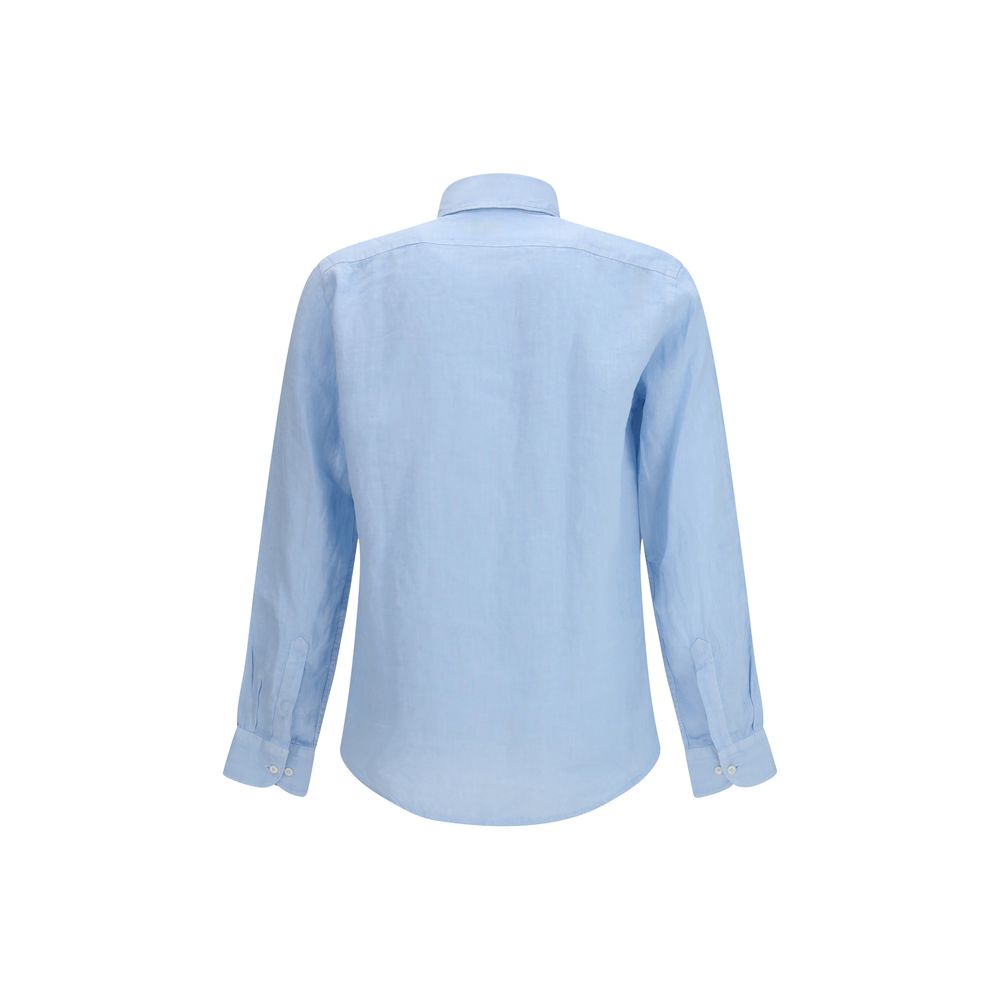 Brooksfield Blue Linen Shirt