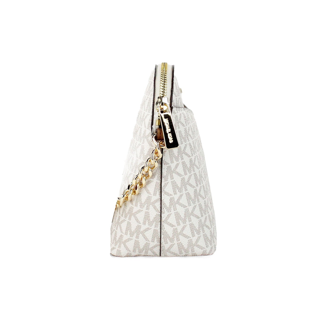 Michael Kors Women'S Back Slip Pocket Signature Canvas Crossbody Bag, Vanilla