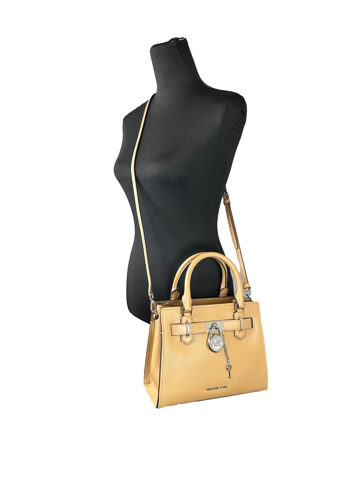 Michael Kors Hamilton Small Leather Satchel Crossbody