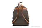 Michael Kors Jaycee Large Brown Signature PVC Shoulder Backpack Bookbag