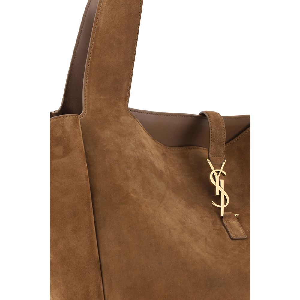 Saint Laurent Brown Calf Leather Bos Taurus Shoulder Bag