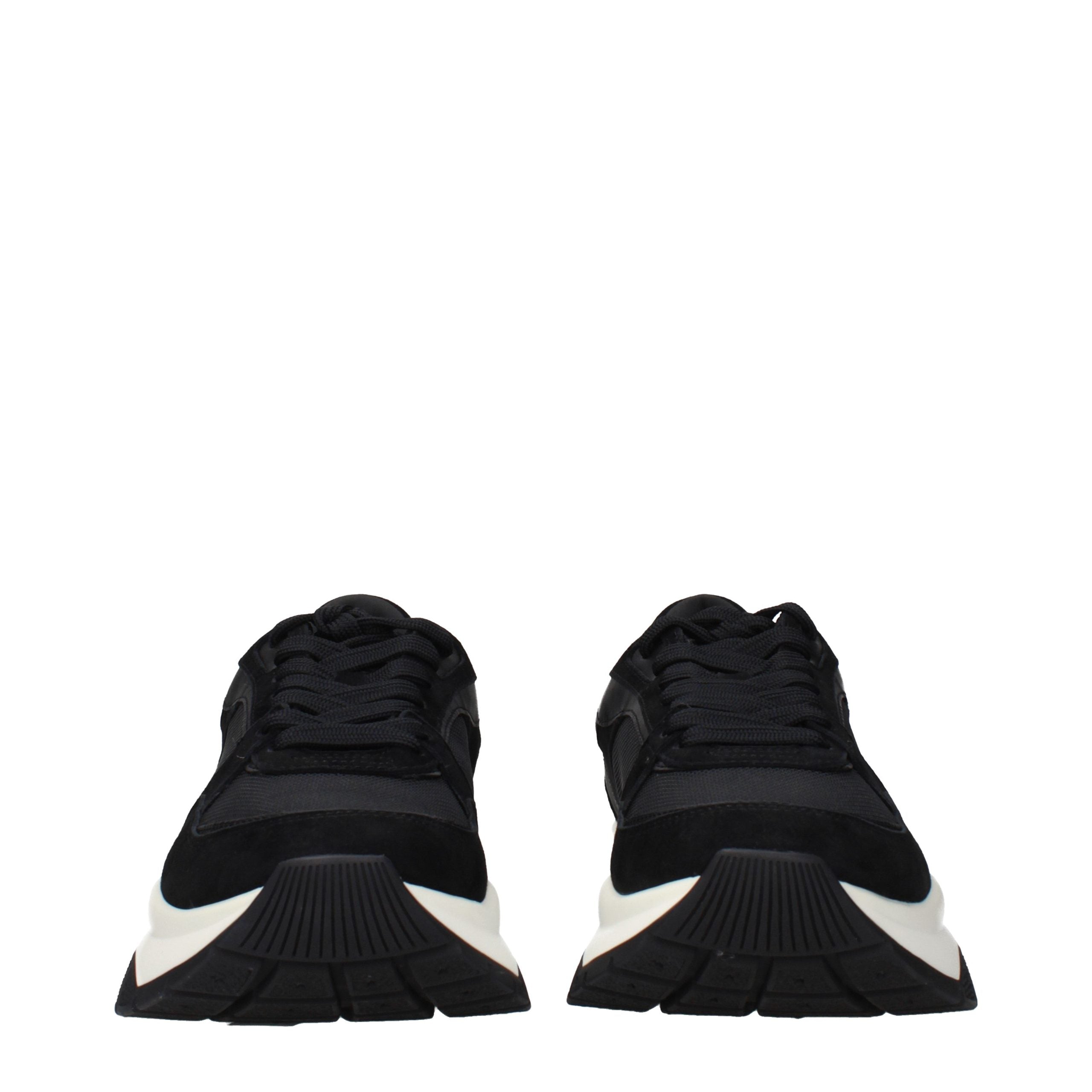 Jimmy Choo Black Fabric Athletic Sneakers