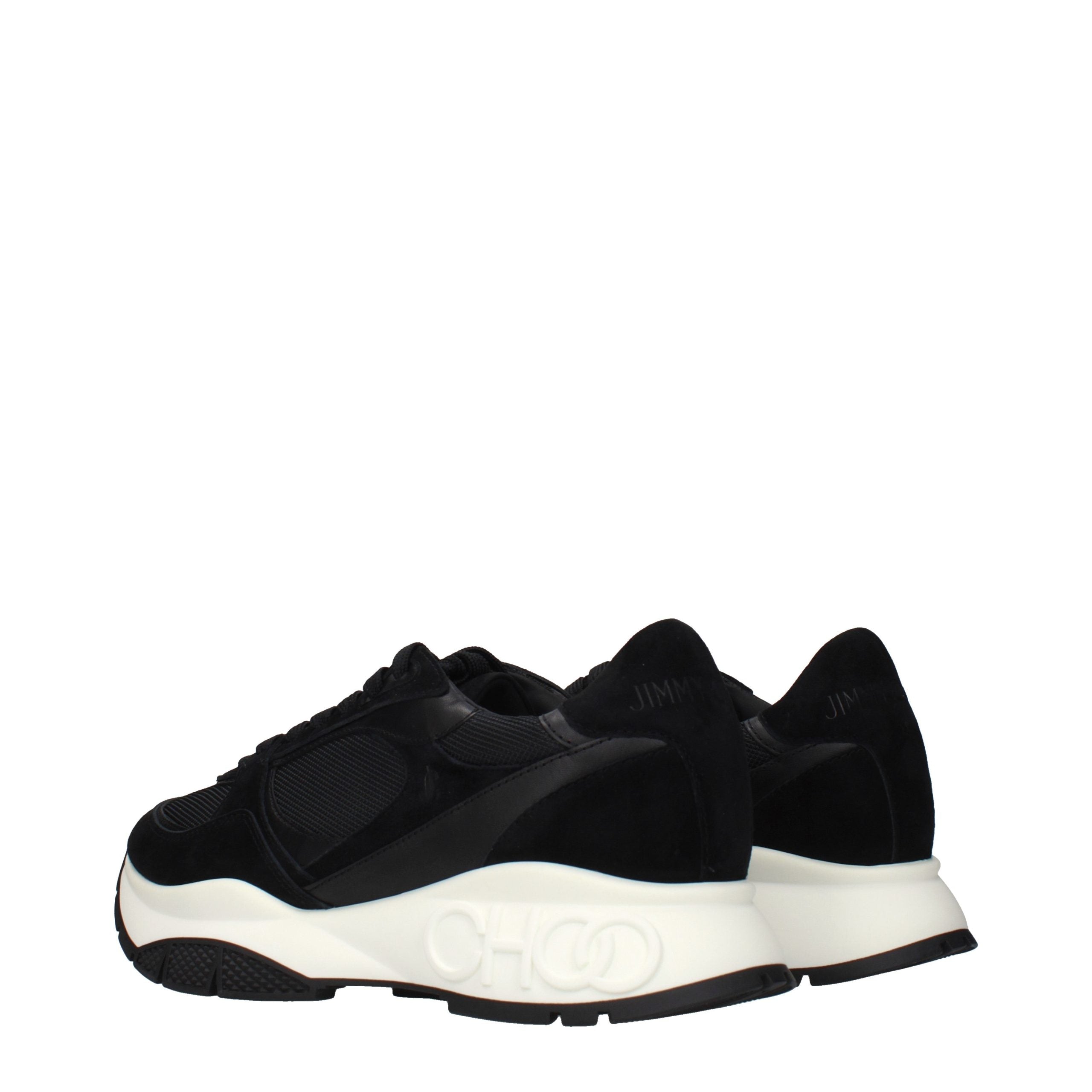 Jimmy Choo Black Fabric Athletic Sneakers