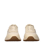 Jimmy Choo Beige Fabric Low Top Sneakers