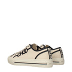 Jimmy Choo Beige Fabric Low Top Sneakers