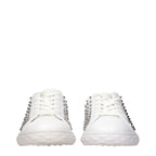Jimmy Choo White Leather Sneakers