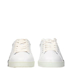 Jimmy Choo White Leather Low Top Sneakers