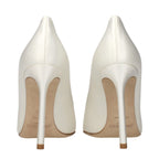 Jimmy Choo Beige Satin Platform Pumps