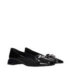 Jimmy Choo Black Leather Slip-On Loafers