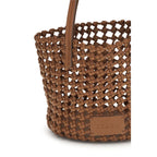 Staud Brown Calf Leather Bos Taurus Shoulder Bag