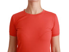 Dolce & Gabbana Red Crewneck Short Sleeve T-shirt Cotton Top
