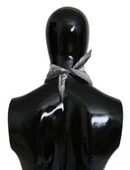 Costume National White Printed Bandana Cotton Scarf