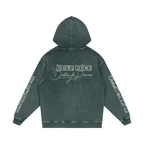 Snow Washed Loose Cotton Hoodie