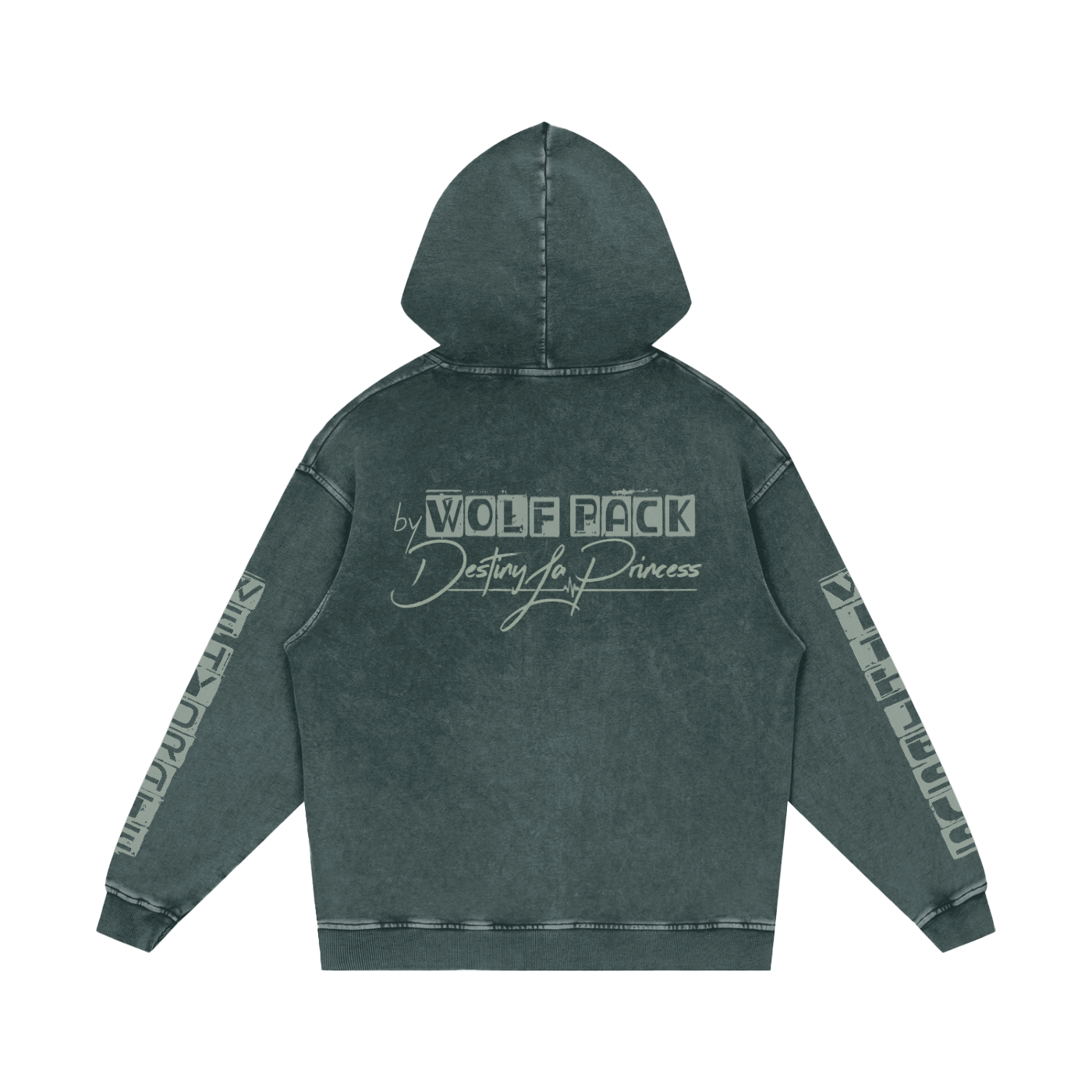 Snow Washed Loose Cotton Hoodie