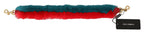 Dolce & Gabbana Red Blue Rabbit Fur Leather Shoulder Strap