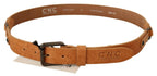 Costume National Light Brown Buckle Waist Belt