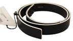 Costume National Black White Leather Fashion Waist  Belt