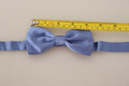 Dolce & Gabbana Purple 100% Silk Adjustable Neck Papillon Bow Tie
