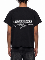 Unisex Vintage Wash Raw Edge Boxy T-Shirt