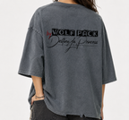 Snow Wash Raw-Hem Boxy T-shirt