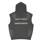 Unisex Vintage Wash Sun Fade Sleeveless Hoodie