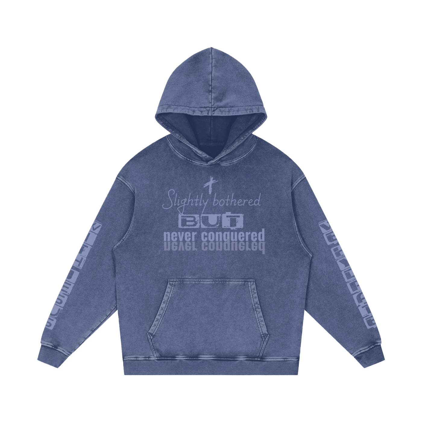 Snow Washed Loose Cotton Hoodie