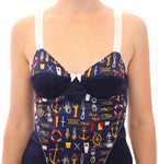 Dolce & Gabbana Blue Sailor Motive Tank Top