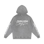 Snow Washed Loose Cotton Hoodie