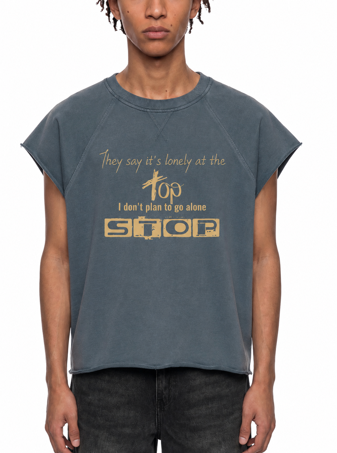Unisex Vintage Wash Raw Edge T-Shirt