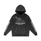 Snow Washed Loose Cotton Hoodie