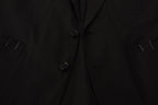 Dolce & Gabbana Black Cotton Single Breasted Blazer Jacket