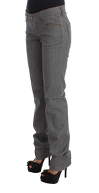 Costume National Gray Cotton Regular Fit Denim Jeans