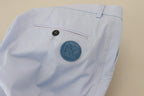 Authentic Designer Authentic Designer Dolce & Gabbana Blue Cotton Stretch Trousers Chinos Pants