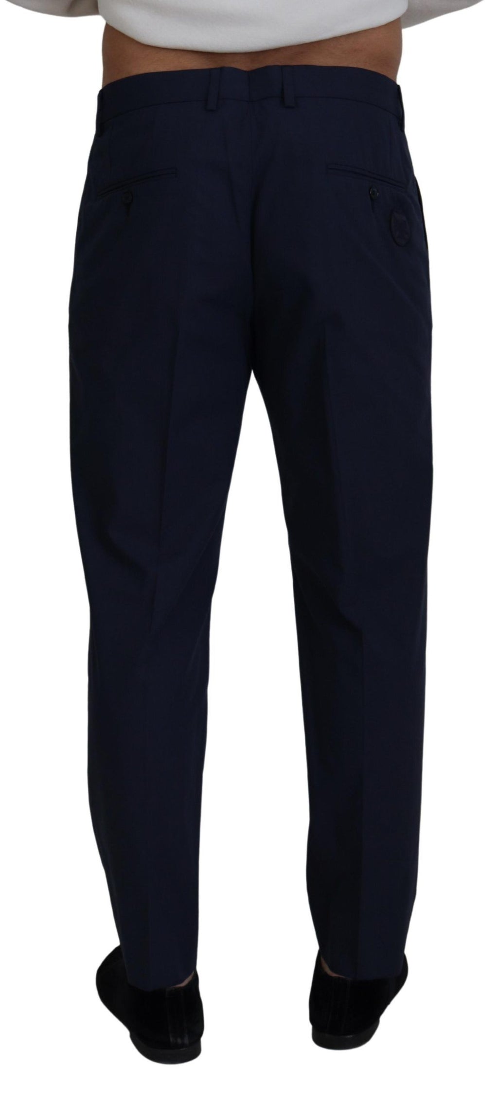 Authentic Designer Authentic Designer Dolce & Gabbana Blue Cotton Slim Trousers Chinos Pants