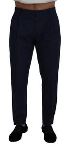 Authentic Designer Authentic Designer Dolce & Gabbana Blue Cotton Slim Trousers Chinos Pants
