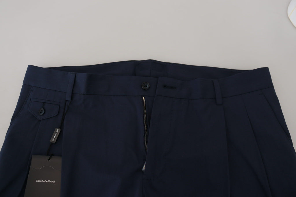 Authentic Designer Authentic Designer Dolce & Gabbana Blue Cotton Slim Trousers Chinos Pants