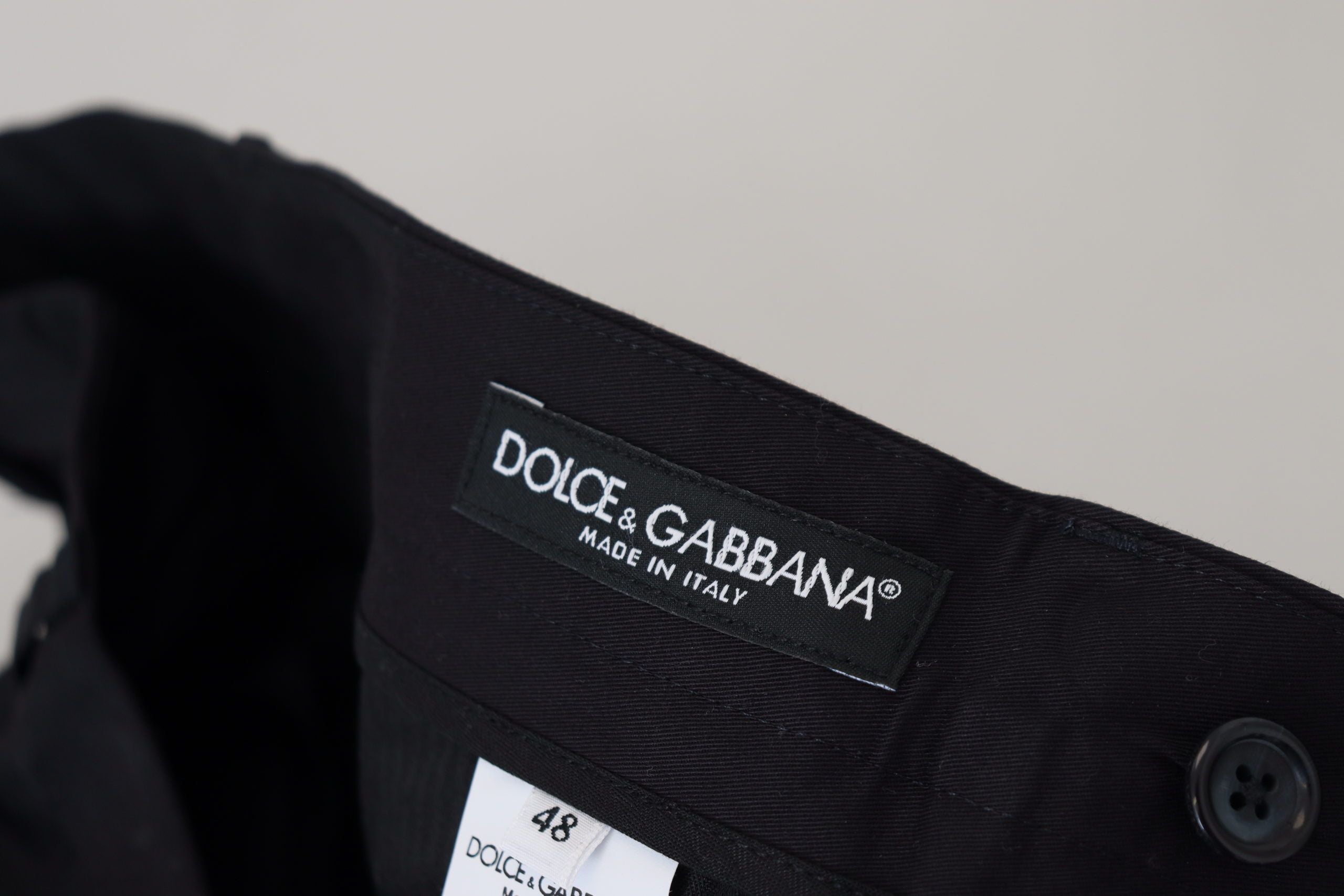 Authentic Designer Authentic Designer Dolce & Gabbana Blue Stretch Cotton Slim Trousers Chinos Pants