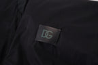 Dolce & Gabbana Black Nylon Logo Bomber Zipper Jacket