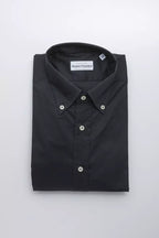 Robert Friedman Black Cotton Men's Shirt