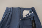 Authentic Designer Authentic Designer Dolce & Gabbana Blue Linen Chino Men Formal Pants