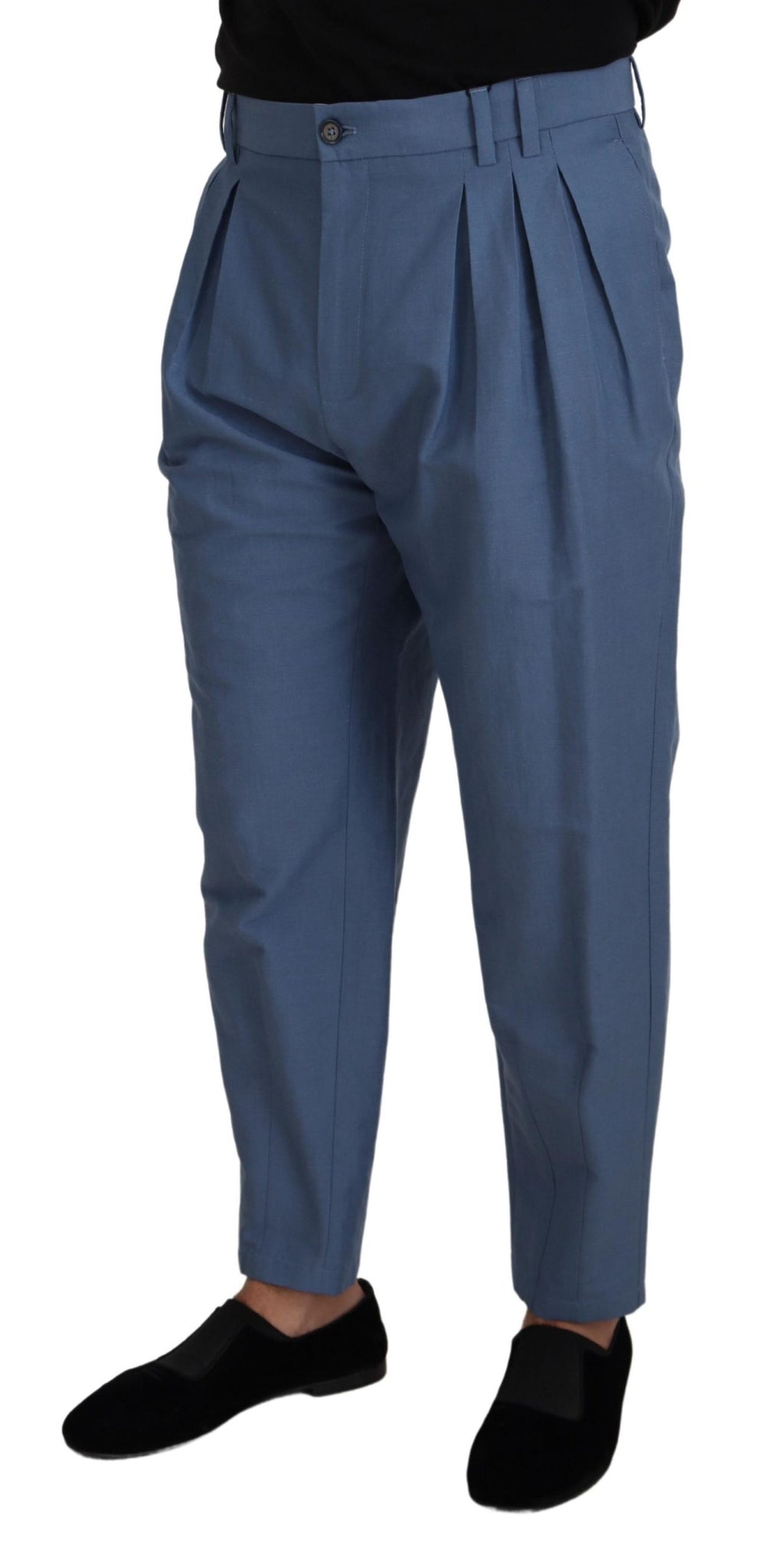 Authentic Designer Authentic Designer Dolce & Gabbana Blue Linen Chino Formal Pants
