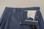 Authentic Designer Authentic Designer Dolce & Gabbana Blue Linen Chino Formal Pants
