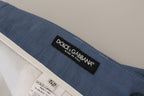 Authentic Designer Authentic Designer Dolce & Gabbana Blue Linen Chino Formal Pants