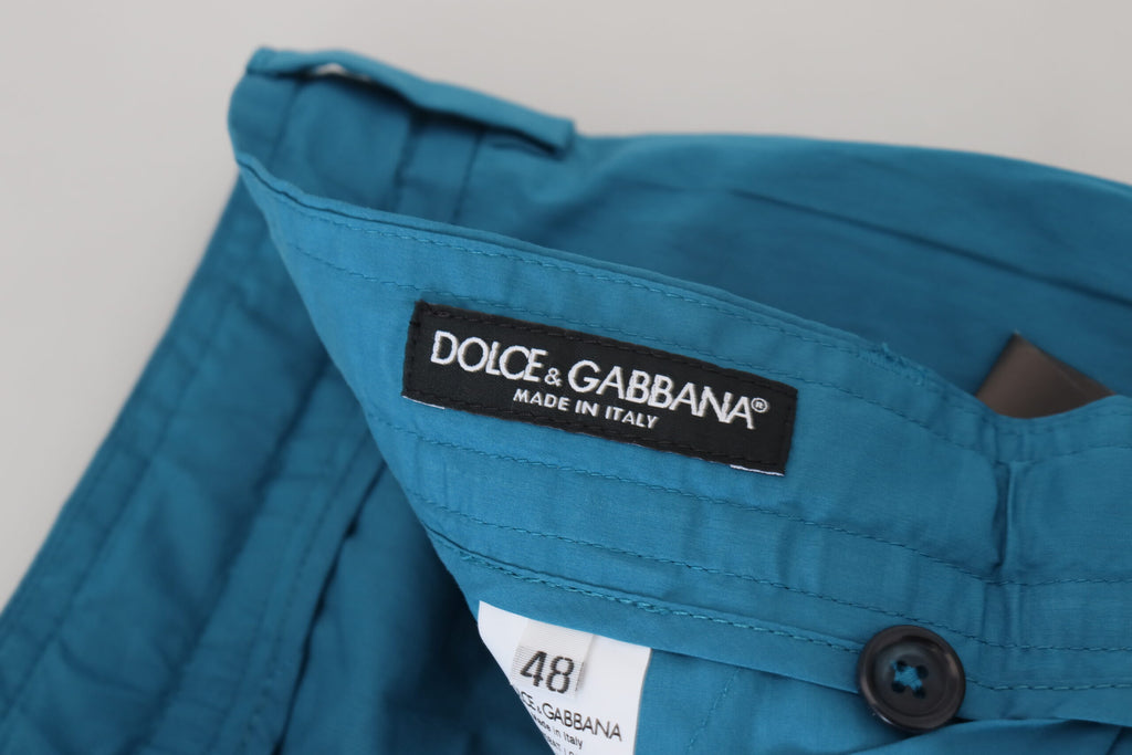 Authentic Designer Authentic Designer Dolce & Gabbana Blue Cotton Chinos Trousers Pants