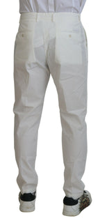 Authentic Designer Authentic Designer Dolce & Gabbana White Cotton Skinny Chino Pants