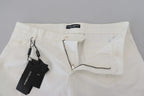 Authentic Designer Authentic Designer Dolce & Gabbana White Cotton Skinny Chino Pants