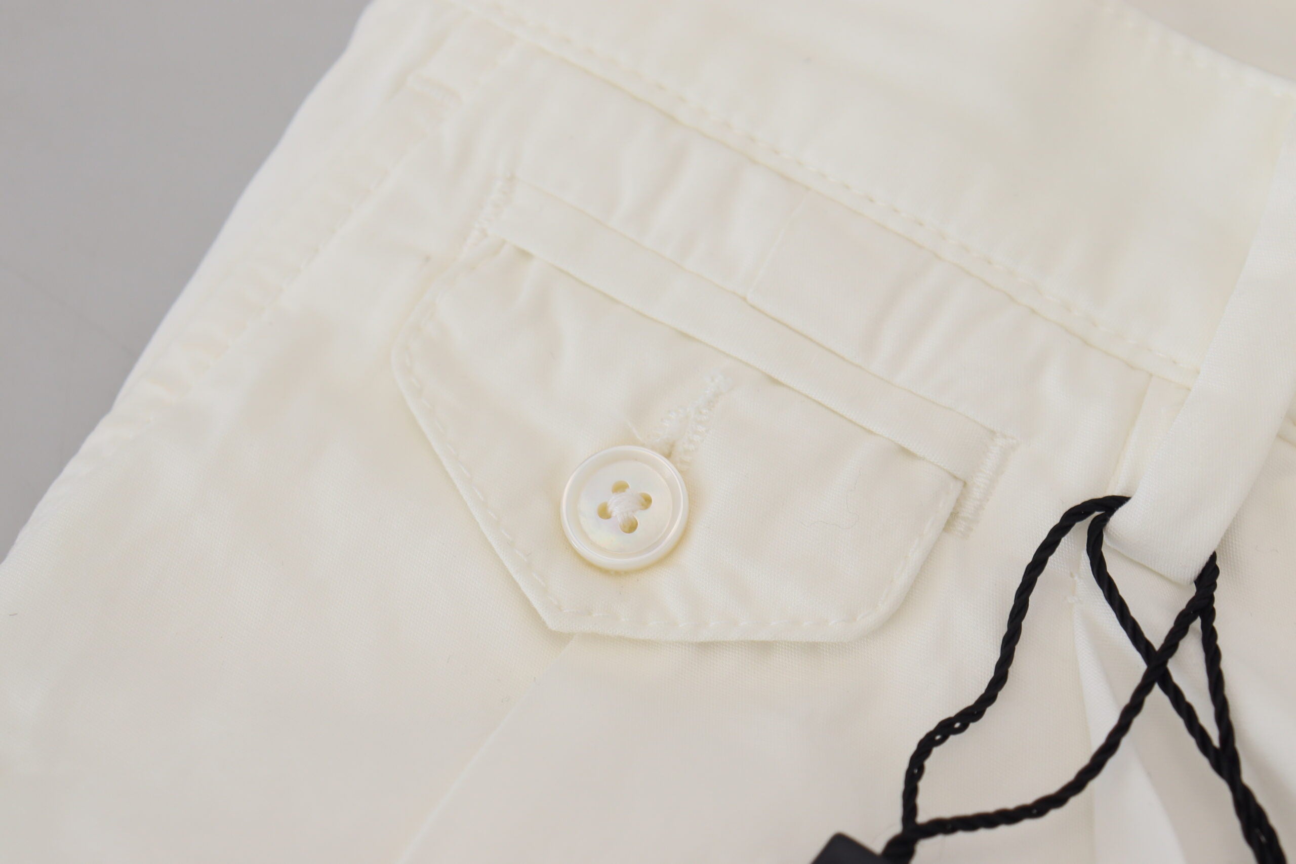Authentic Designer Authentic Designer Dolce & Gabbana White Cotton Skinny Chino Pants