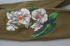Authentic Designer Authentic Designer Dolce & Gabbana Beige Cotton Stretch Floral Chinos Pants